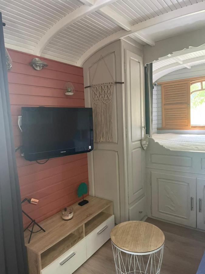 Гостевой дом Roulotte En Bois Sud France Le Soler Экстерьер фото